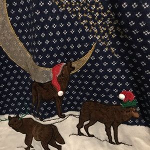 Holiday time wolf sweater size 2xl